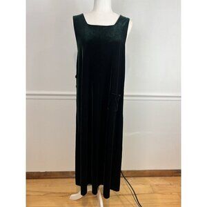 Vintage Velvet Green Maxi Romper Jacqueline Ferrar Holiday Festive Retro 10 Y2K